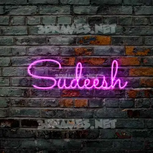 sudeesh in Pink Neon style - 3D name wallpaper sudeesh in Pink Neon style - 3D name wallpaper