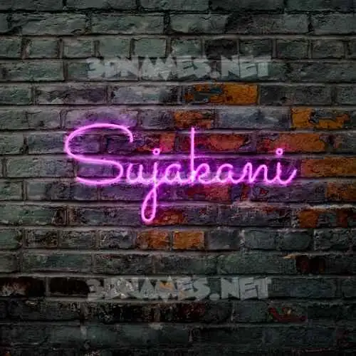 sujakani in Pink Neon style - 3D name wallpaper sujakani in Pink Neon style - 3D name wallpaper