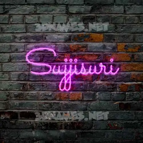 sujjisuri in Pink Neon style - 3D name wallpaper sujjisuri in Pink Neon style - 3D name wallpaper