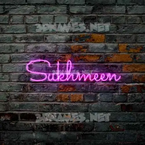 sukhmeen in Pink Neon style - 3D name wallpaper sukhmeen in Pink Neon style - 3D name wallpaper