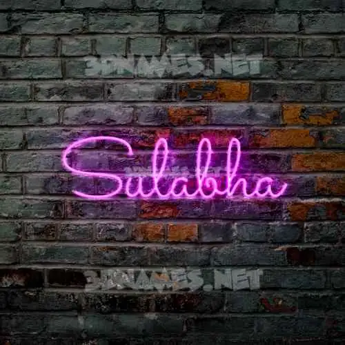 sulabha in Pink Neon style - 3D name wallpaper sulabha in Pink Neon style - 3D name wallpaper