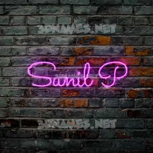 sunil p in Pink Neon style - 3D name wallpaper sunil p in Pink Neon style - 3D name wallpaper