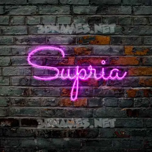 supria in Pink Neon style - 3D name wallpaper supria in Pink Neon style - 3D name wallpaper
