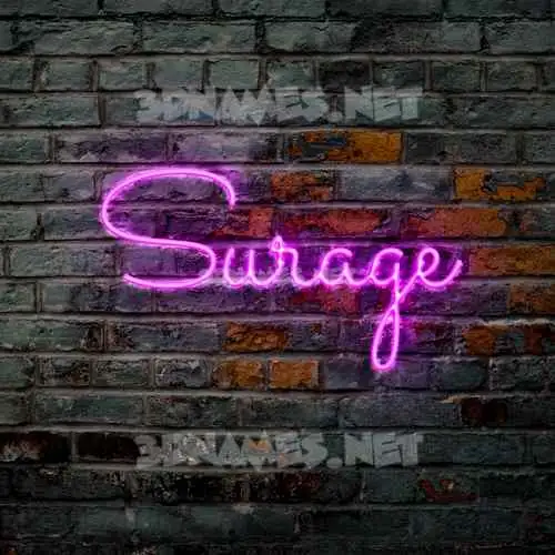 surage in Pink Neon style - 3D name wallpaper surage in Pink Neon style - 3D name wallpaper