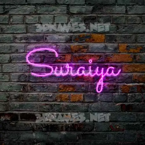 suraiya in Pink Neon style - 3D name wallpaper suraiya in Pink Neon style - 3D name wallpaper