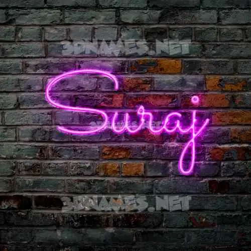 suraj in Pink Neon style - 3D name wallpaper suraj in Pink Neon style - 3D name wallpaper