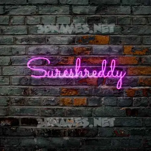 sureshreddy in Pink Neon style - 3D name wallpaper