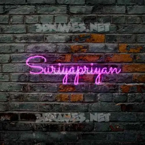 suriyapriyan in Pink Neon style - 3D name wallpaper suriyapriyan in Pink Neon style - 3D name wallpaper