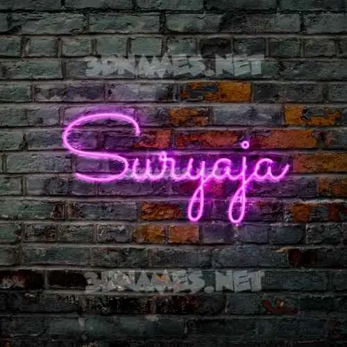 suryaja in Pink Neon style - 3D name wallpaper suryaja in Pink Neon style - 3D name wallpaper