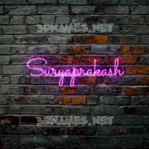 suryaprakash in Pink Neon style - 3D name wallpaper suryaprakash in Pink Neon style - 3D name wallpaper