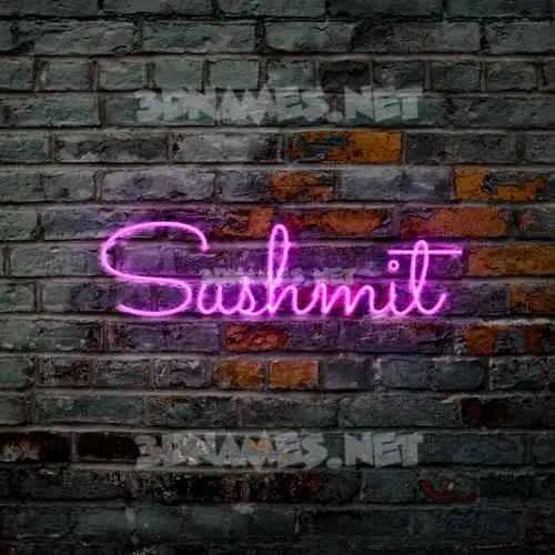 sushmit in Pink Neon style - 3D name wallpaper sushmit in Pink Neon style - 3D name wallpaper