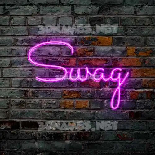swag in Pink Neon style - 3D name wallpaper swag in Pink Neon style - 3D name wallpaper