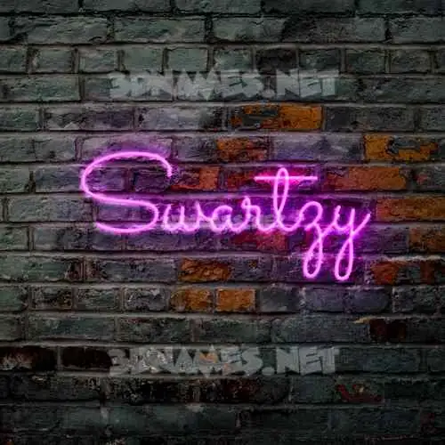 swartzy in Pink Neon style - 3D name wallpaper swartzy in Pink Neon style - 3D name wallpaper