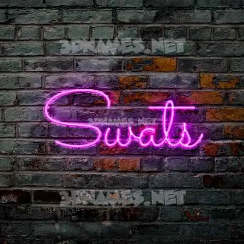 swats in Pink Neon style - 3D name wallpaper