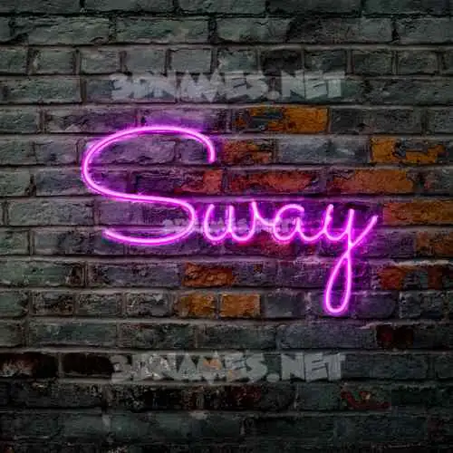 sway in Pink Neon style - 3D name wallpaper sway in Pink Neon style - 3D name wallpaper