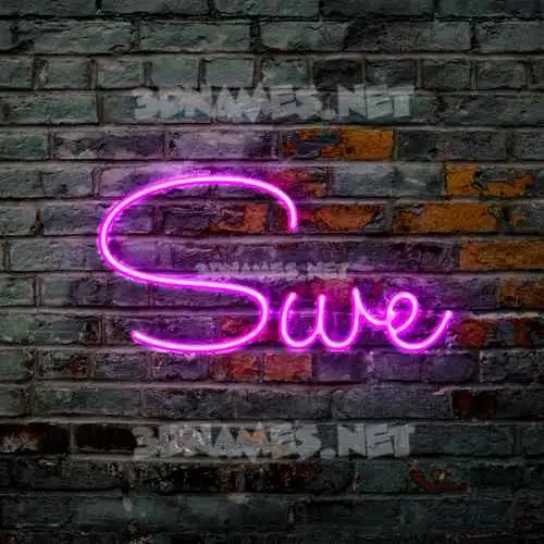swe in Pink Neon style - 3D name wallpaper