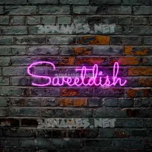 sweetdish in Pink Neon style - 3D name wallpaper sweetdish in Pink Neon style - 3D name wallpaper