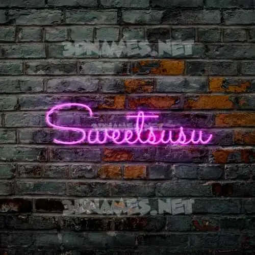 sweetsusu in Pink Neon style - 3D name wallpaper sweetsusu in Pink Neon style - 3D name wallpaper