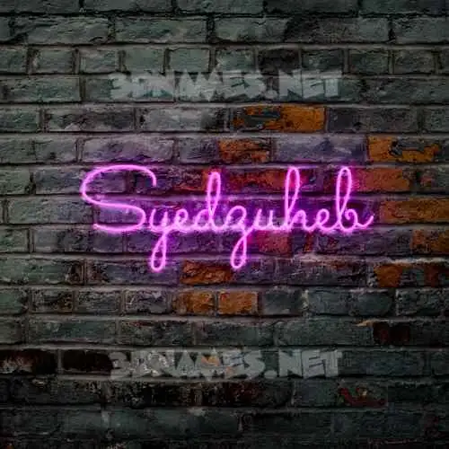 syedzuheb in Pink Neon style - 3D name wallpaper syedzuheb in Pink Neon style - 3D name wallpaper