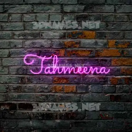 tahmeena in Pink Neon style - 3D name wallpaper tahmeena in Pink Neon style - 3D name wallpaper