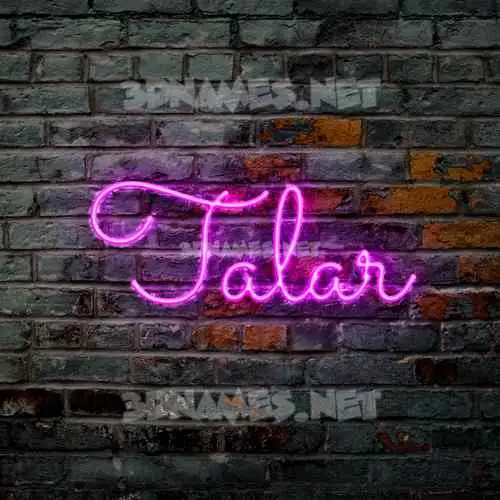 talar in Pink Neon style - 3D name wallpaper talar in Pink Neon style - 3D name wallpaper