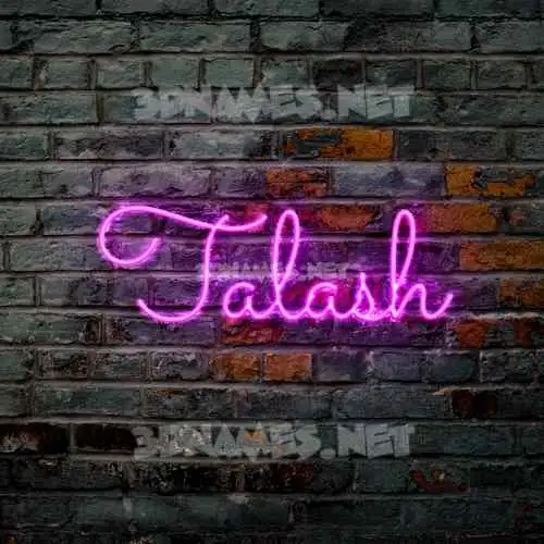 talash in Pink Neon style - 3D name wallpaper talash in Pink Neon style - 3D name wallpaper