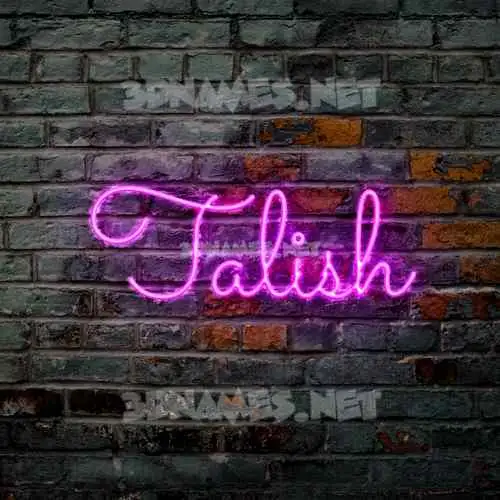 talish in Pink Neon style - 3D name wallpaper talish in Pink Neon style - 3D name wallpaper