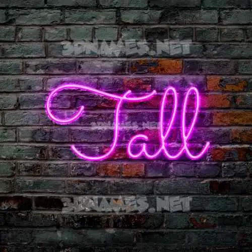 tall in Pink Neon style - 3D name wallpaper tall in Pink Neon style - 3D name wallpaper