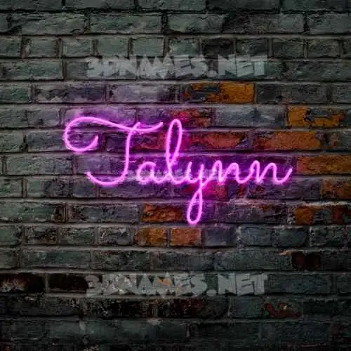 talynn in Pink Neon style - 3D name wallpaper talynn in Pink Neon style - 3D name wallpaper