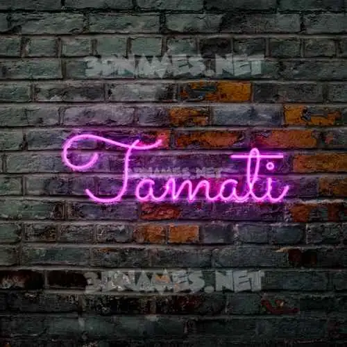 tamati in Pink Neon style - 3D name wallpaper tamati in Pink Neon style - 3D name wallpaper