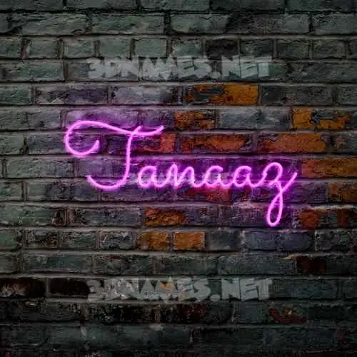 tanaaz in Pink Neon style - 3D name wallpaper tanaaz in Pink Neon style - 3D name wallpaper