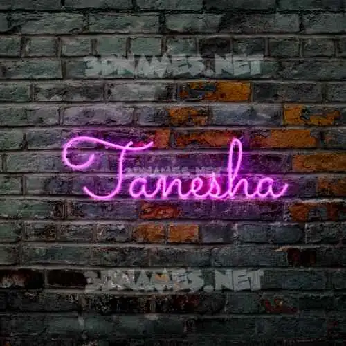 tanesha in Pink Neon style - 3D name wallpaper tanesha in Pink Neon style - 3D name wallpaper