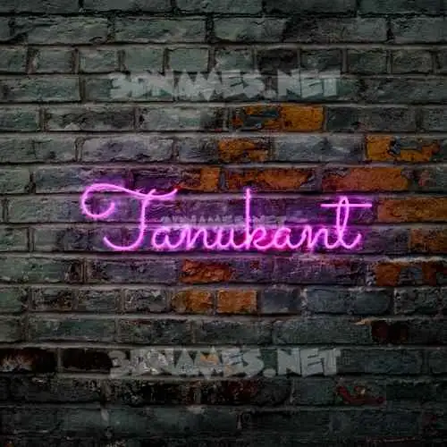 tanukant in Pink Neon style - 3D name wallpaper