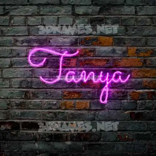 tanya in Pink Neon style - 3D name wallpaper tanya in Pink Neon style - 3D name wallpaper