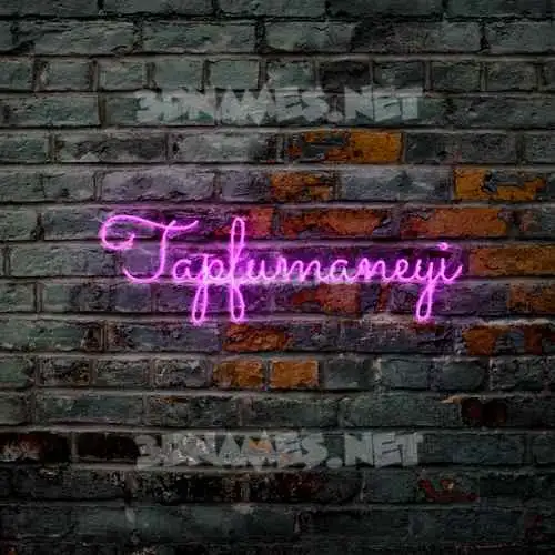 tapfumaneyi in Pink Neon style - 3D name wallpaper tapfumaneyi in Pink Neon style - 3D name wallpaper