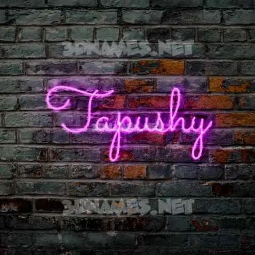 tapushy in Pink Neon style - 3D name wallpaper tapushy in Pink Neon style - 3D name wallpaper