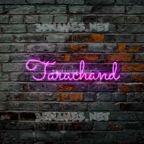 tarachand in Pink Neon style - 3D name wallpaper