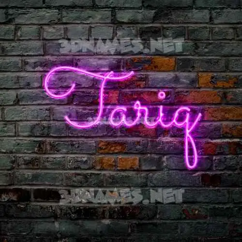 tariq in Pink Neon style - 3D name wallpaper tariq in Pink Neon style - 3D name wallpaper