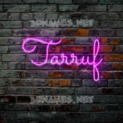 tarruf in Pink Neon style - 3D name wallpaper tarruf in Pink Neon style - 3D name wallpaper