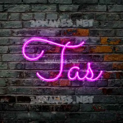 tas in Pink Neon style - 3D name wallpaper tas in Pink Neon style - 3D name wallpaper