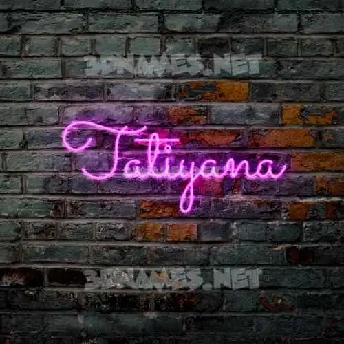tatiyana in Pink Neon style - 3D name wallpaper tatiyana in Pink Neon style - 3D name wallpaper