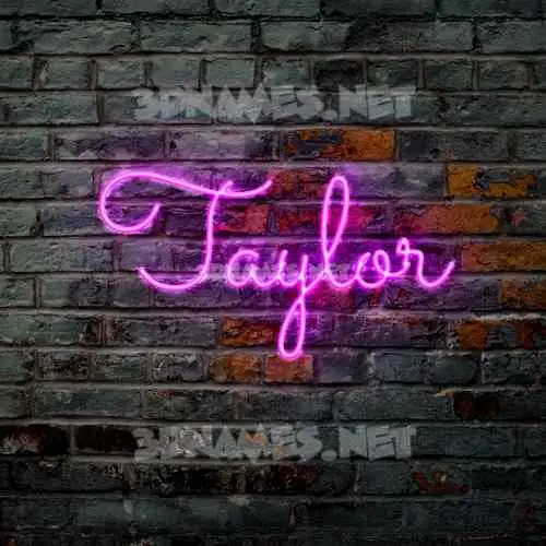 taylor in Pink Neon style - 3D name wallpaper taylor in Pink Neon style - 3D name wallpaper