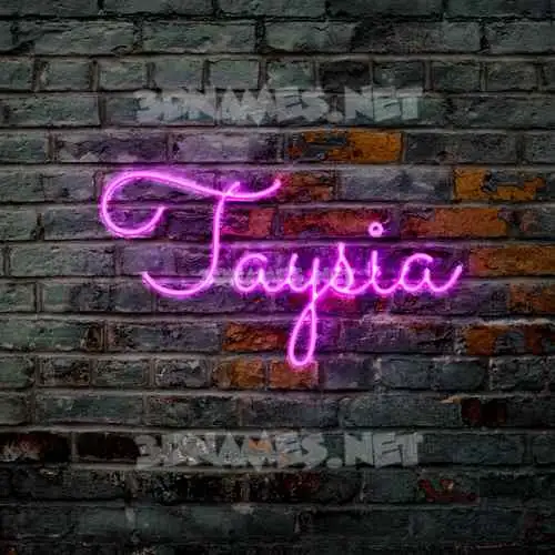 taysia in Pink Neon style - 3D name wallpaper taysia in Pink Neon style - 3D name wallpaper