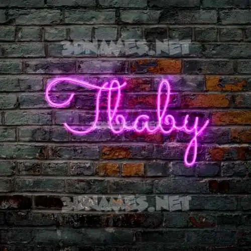 tbaby in Pink Neon style - 3D name wallpaper tbaby in Pink Neon style - 3D name wallpaper