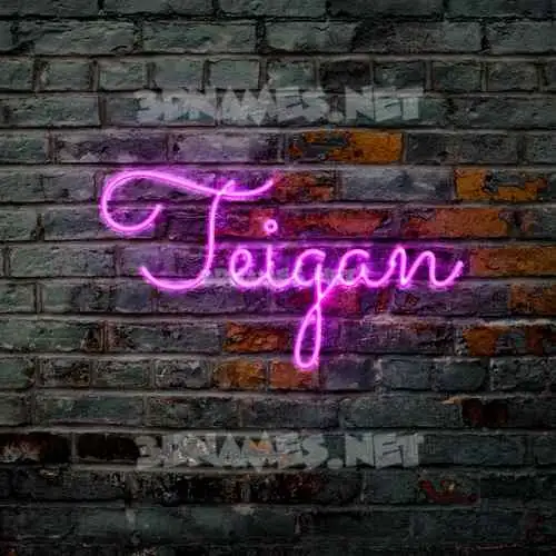 teigan in Pink Neon style - 3D name wallpaper teigan in Pink Neon style - 3D name wallpaper