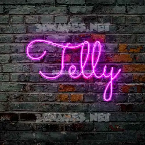 telly in Pink Neon style - 3D name wallpaper telly in Pink Neon style - 3D name wallpaper