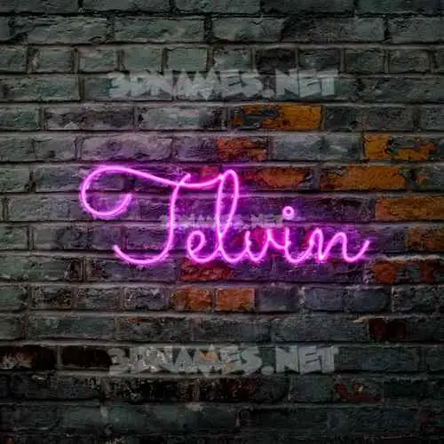 telvin in Pink Neon style - 3D name wallpaper telvin in Pink Neon style - 3D name wallpaper