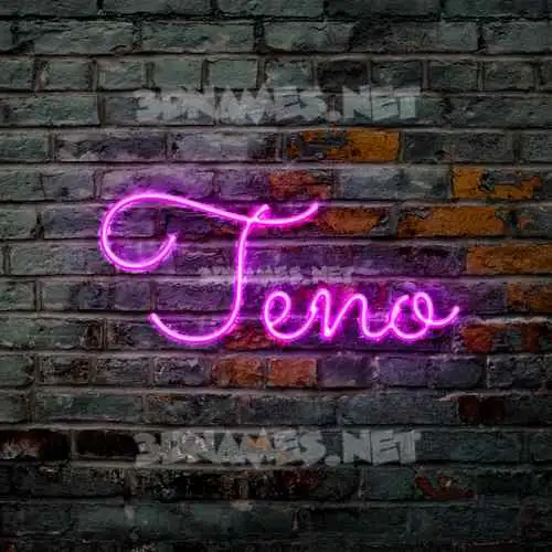 teno in Pink Neon style - 3D name wallpaper teno in Pink Neon style - 3D name wallpaper
