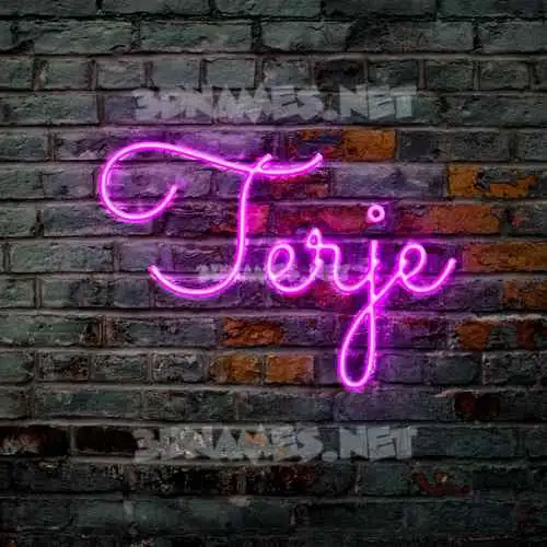 terje in Pink Neon style - 3D name wallpaper terje in Pink Neon style - 3D name wallpaper