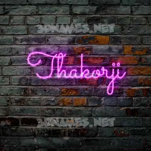 thakorji in Pink Neon style - 3D name wallpaper thakorji in Pink Neon style - 3D name wallpaper